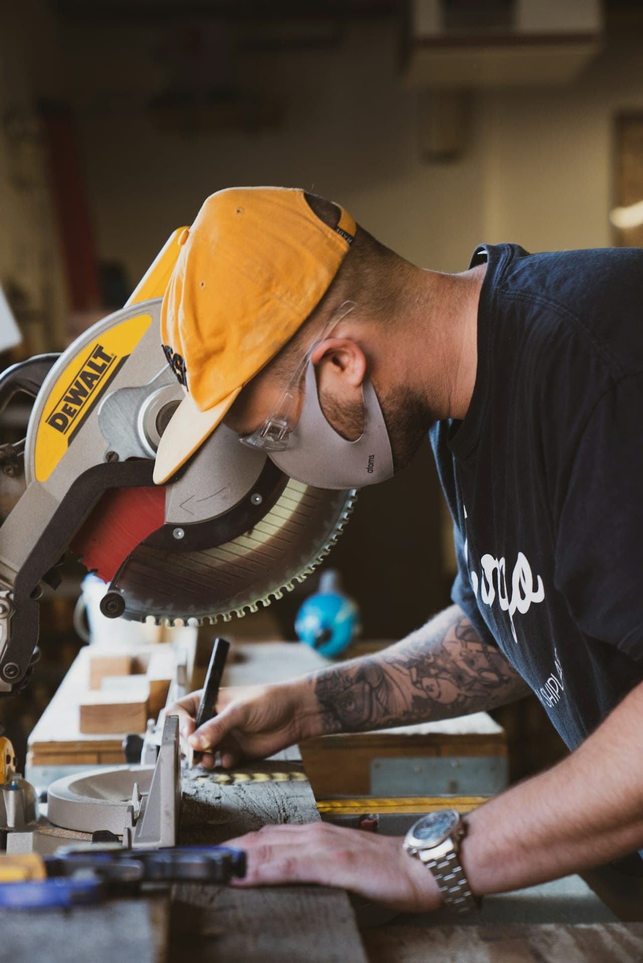 A tradesperson at work